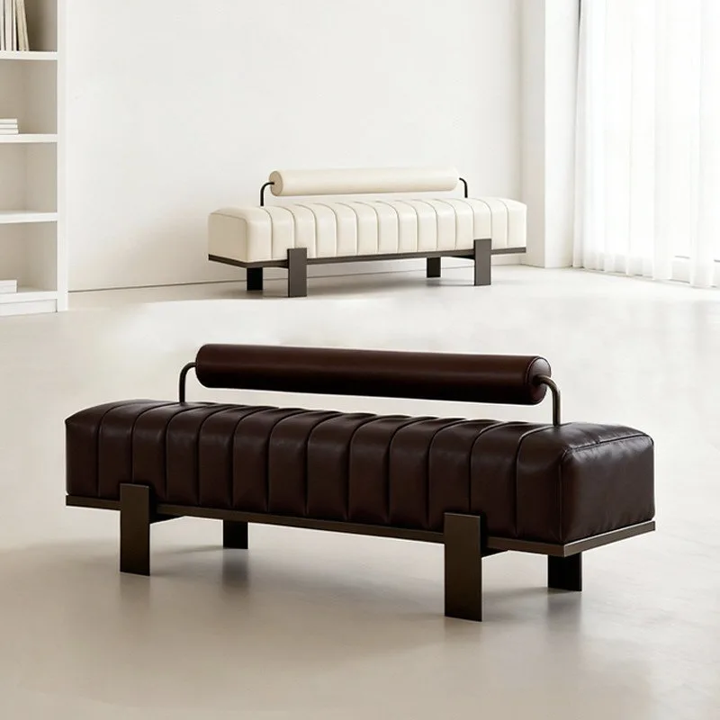 Nordic simple bedroom fabric bedside stool hotel B & B shopping mall leisure bench, sales office exhibition hall sofa stool