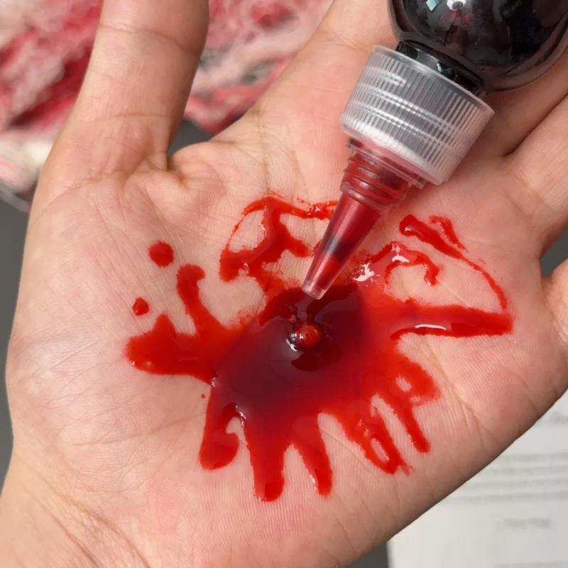 هالوين ماكياج وهمية الدم DIY بها بنفسك تأثيري المزحة مضاهاة الدعائم شخص البلازما الرعب مهرجان زينة الحفلات 30/60/100/200 مللي