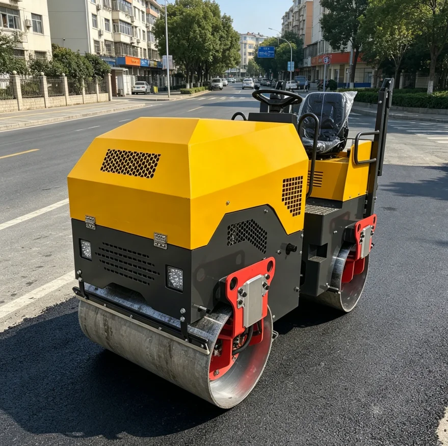 

1 Ton Mini Road Roller Walk Behind Vibratory Roller Asphalt Soil Compactor Hot Sale Factory Direct