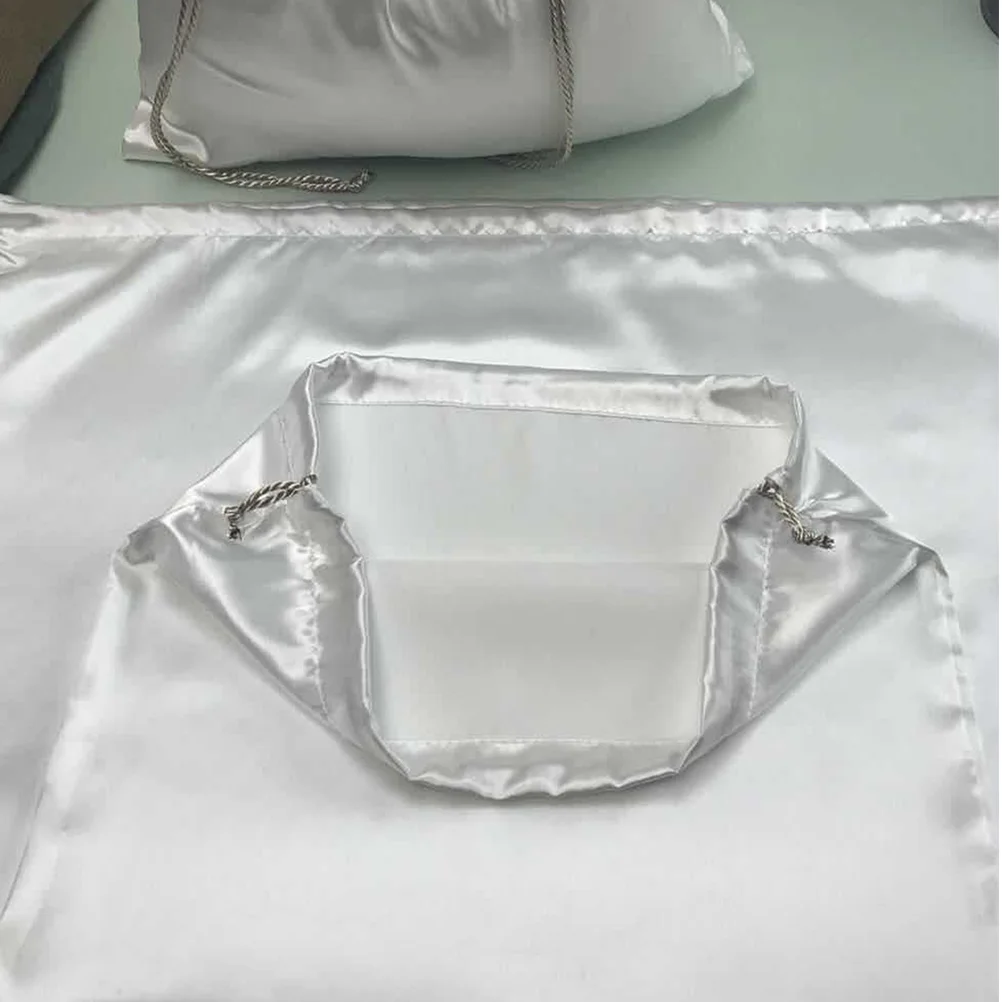 

4pcs Satin Storage Bags Drawstring ganizing Pouches Silk Underwear Socks Multifunctional Gift Snacks Jewelry