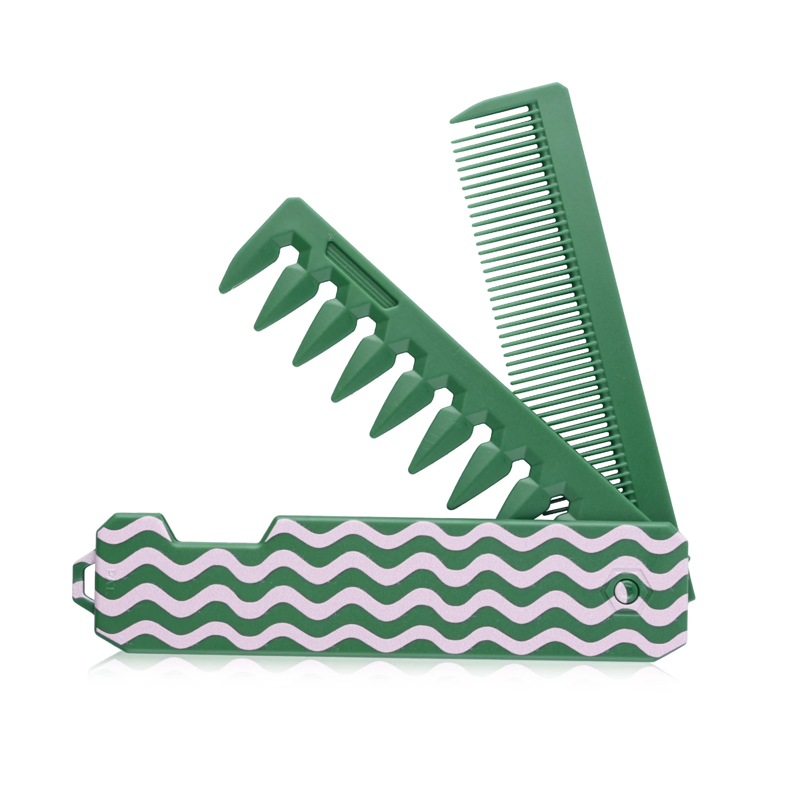 Nieuwe 1/2/3 in 1 Pocket Opvouwbare Kammen Plastic Grove Olie Hoofd Kam Baard Kammen Kapper tondeuse Kam Salon Haar Styling Tools