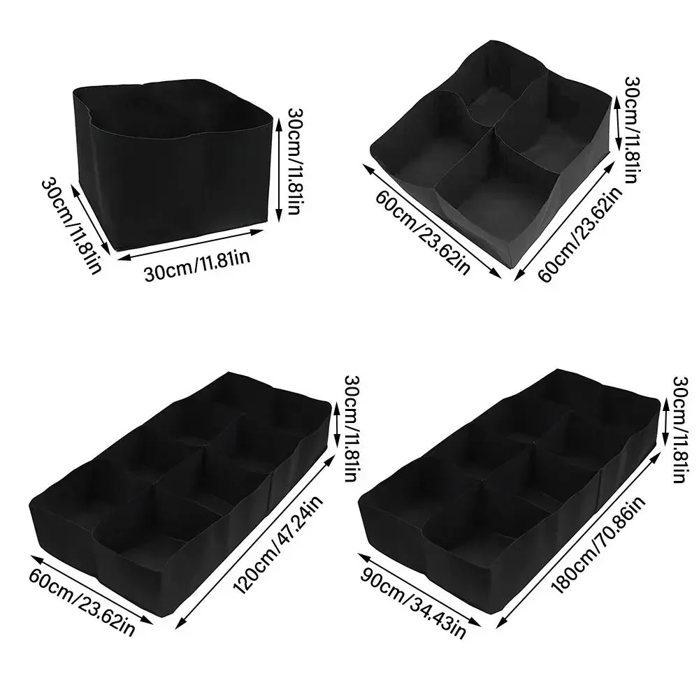 Garden Planting Bag Multi-gird Felt Growing Bag Rectangle Planting Nursery Pot Vegetable Tomato Potato Planting Container Plant gallery 5