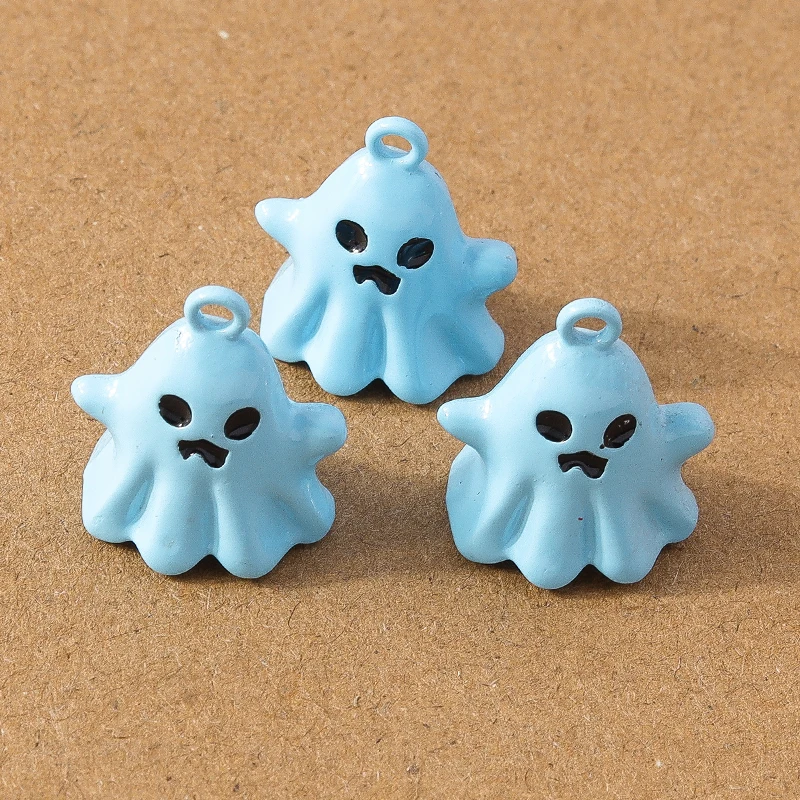 10 pcs 20*17mm niedlichen Emaille Halloween Ghost Charm Anhänger für DIY Halskette Ohrringe Armband Schmuck Zubehör Lieferungen – Detail 6