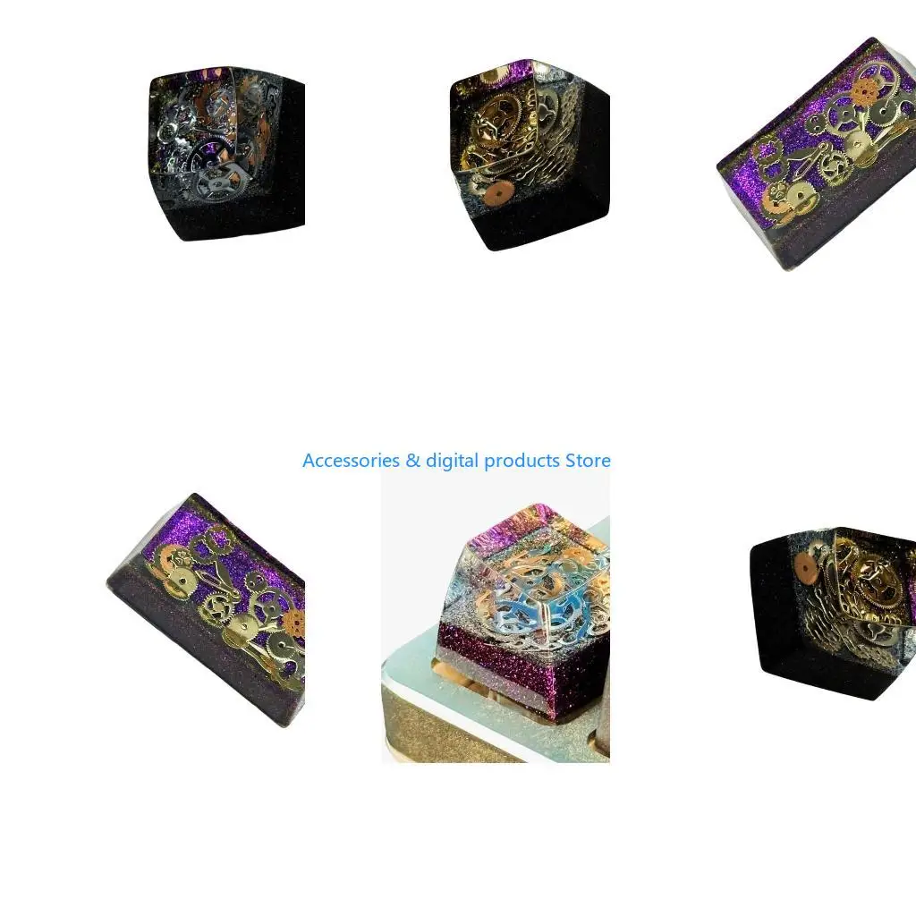 77JD Durability Resin Keycap Smooth Finishes Keycap for MX Mechanical Keyboard Users