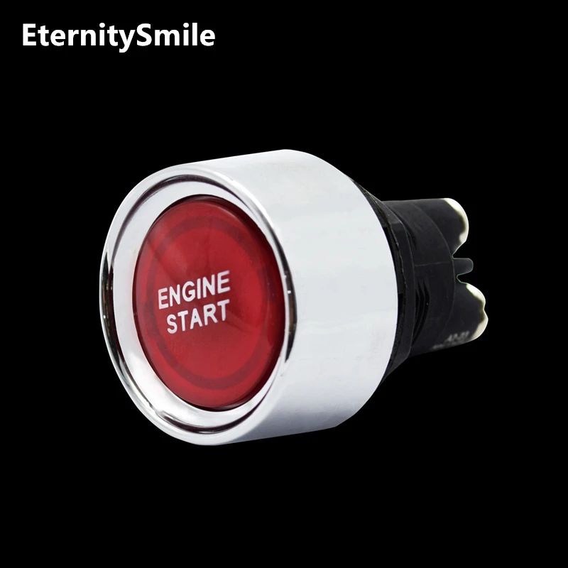 Car Styling Built-in Bright LED Light12V 50A Car Vehicle Engine Start Push Button Switch