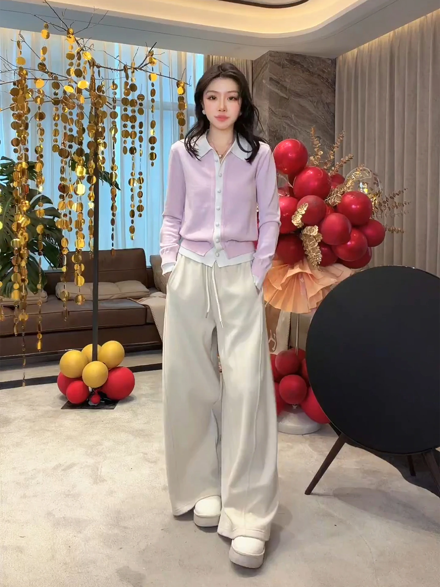 

Ультратонкий вязаный свитер из мериносовой шерсти и шелка, модный, мягкий, MELANIE ME【Aesthetic irt】Весенняя повседневная одежда для женщин