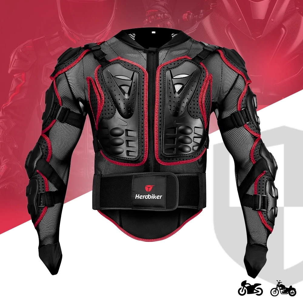 Motocicleta Body Armor com Neck Protector, Jacket Proteção, Motocross, Moto Racing, M-5XL