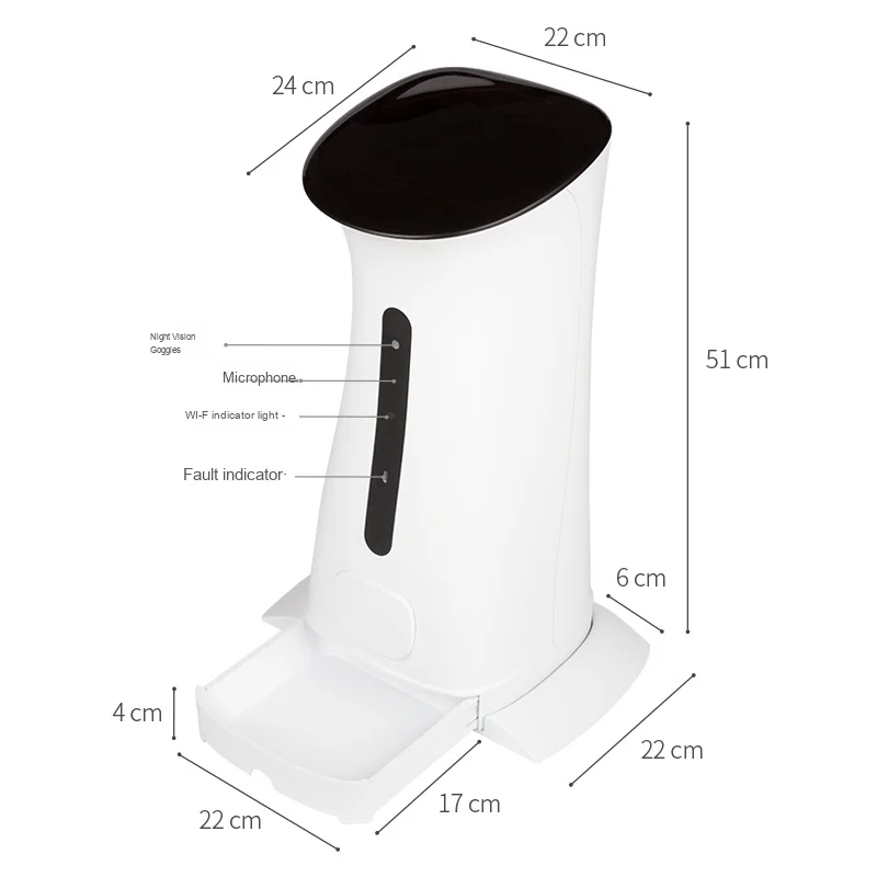 

Bestseller WIFI 7.5L Large Capacity Automatic Feeder for Cats Dogs Timed Quantitative Food Bowl for Water Application