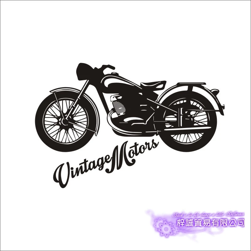 Vintage Classical Motorcycle Racing Sticker Vehicle Decal Posters Vinyl Wall Autobike Decor Mural Sticker Motorcycle Decal