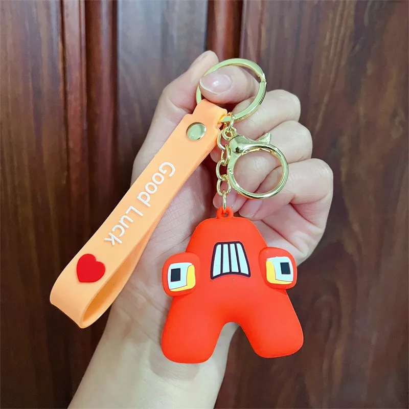 Hot Selling Alphabet Lore Letter Legend Keychain Letter Doll Children's Enlightenment Education Pendant