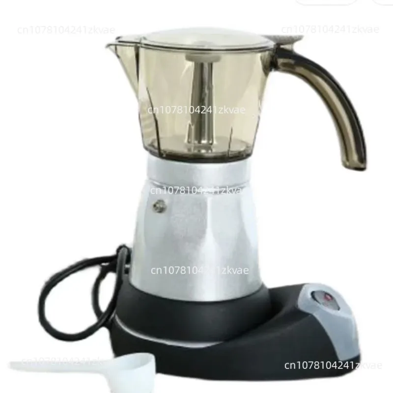 220V Plug-in Coffee Appliance Office Coffee Pot Coffee Machine Convenient Aluminum Electric Heating Mocha Pot