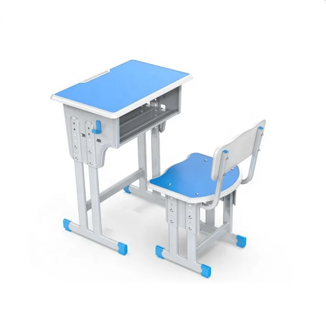 Kids Furniture School Steel Table And Chair For Elementary School Furniture Adjustable Height Desk And Chair Learning Table