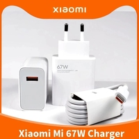 100% Original EU 67W Fast Charger for Xiaomi Poco X3 GT F3 GT Poco X4 Pro 5G & Mi Mix Fold Mi 11 11pro 11 Ultra 12 12X 13 Lite