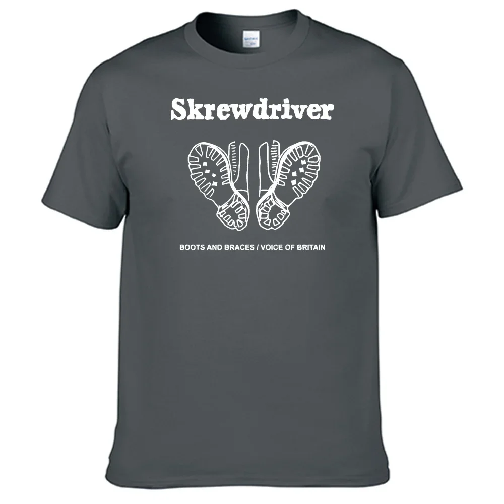 Band Skrewdrivers T Shirt 100% Cotton Men Shirt N01