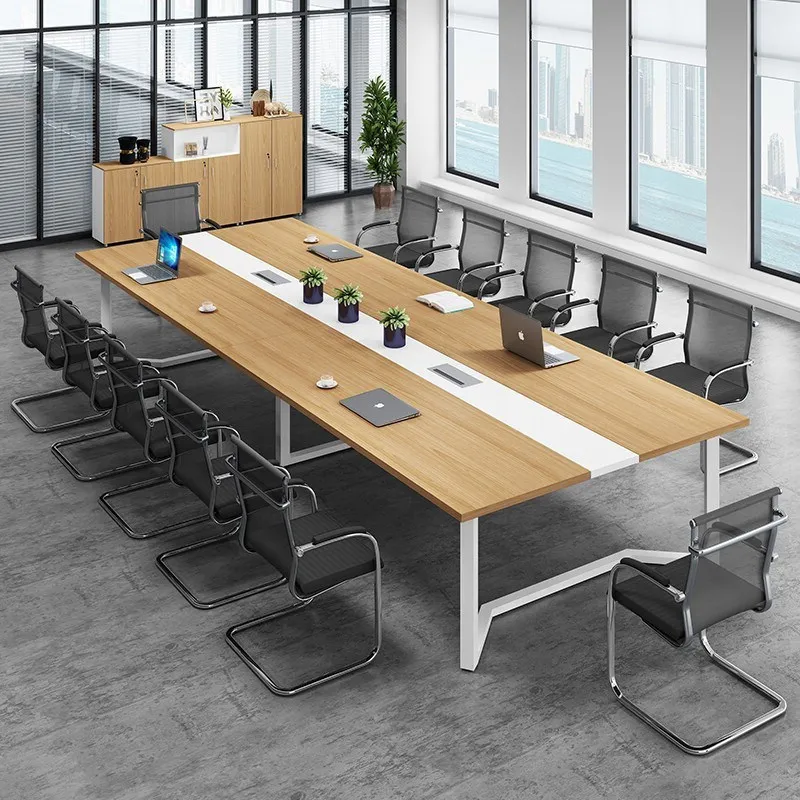 

Conference table Long table Simple modern office furniture Staff training table Negotiation Reception long and chair combination