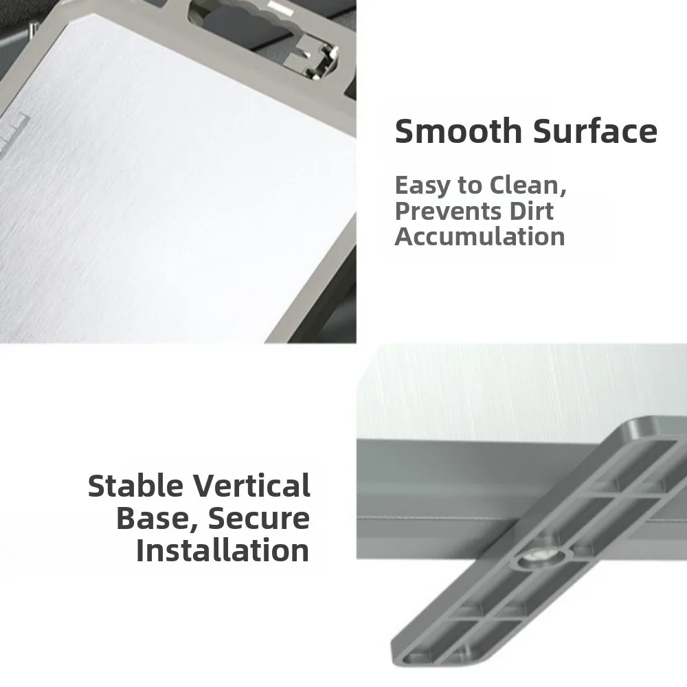 

Stainless Steel Chopping Board Double Sided Thicken Metal Cutting Board Anti-Scratch Large Chopping Mat for Vegetables Fruits