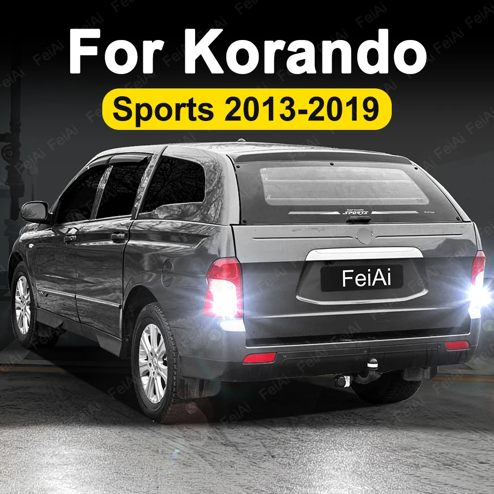 

Для SsangYong Korando спортивные светодиодные фонари заднего хода 2013 2014 2015 2016 2017 2018 2019 спортивные аксессуары Korando фонарь заднего хода