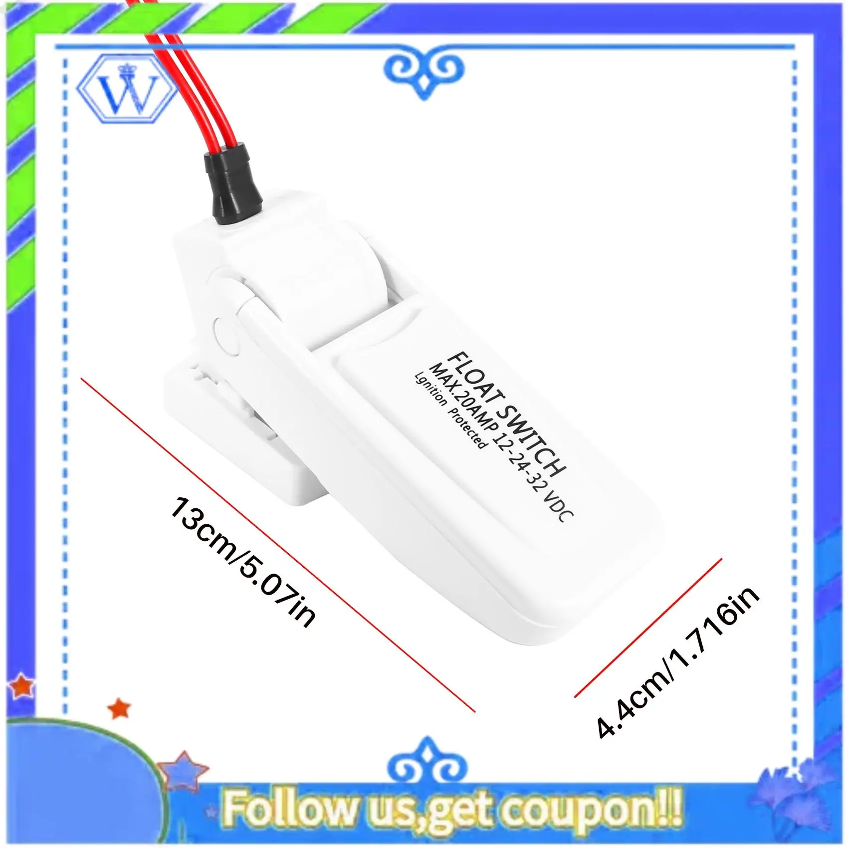 

M46K-Колевой насос, поплавковый выключатель, автоматический 12 В, 24 В или 32 В для лодки, яхты, каравана, кемпинга, морской рыбалки, водяной насос, автоматическое включение/выключение