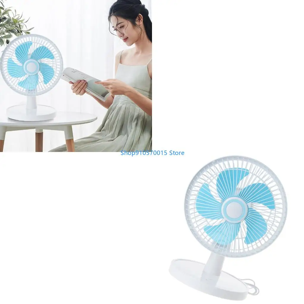 B95C USB Small Desk Fan, Portable with 3 Speeds Strong Quiet Operation and 360°Rotate Table Fan for Home Office