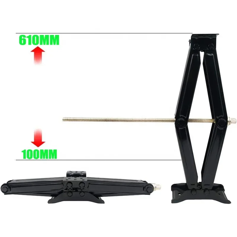 5000LBS 24 "Rv/Rimorchio Jack Stabilizzatore Auto Scissor Jack Per La Riparazione Auto Martinetti Camper a Forbice