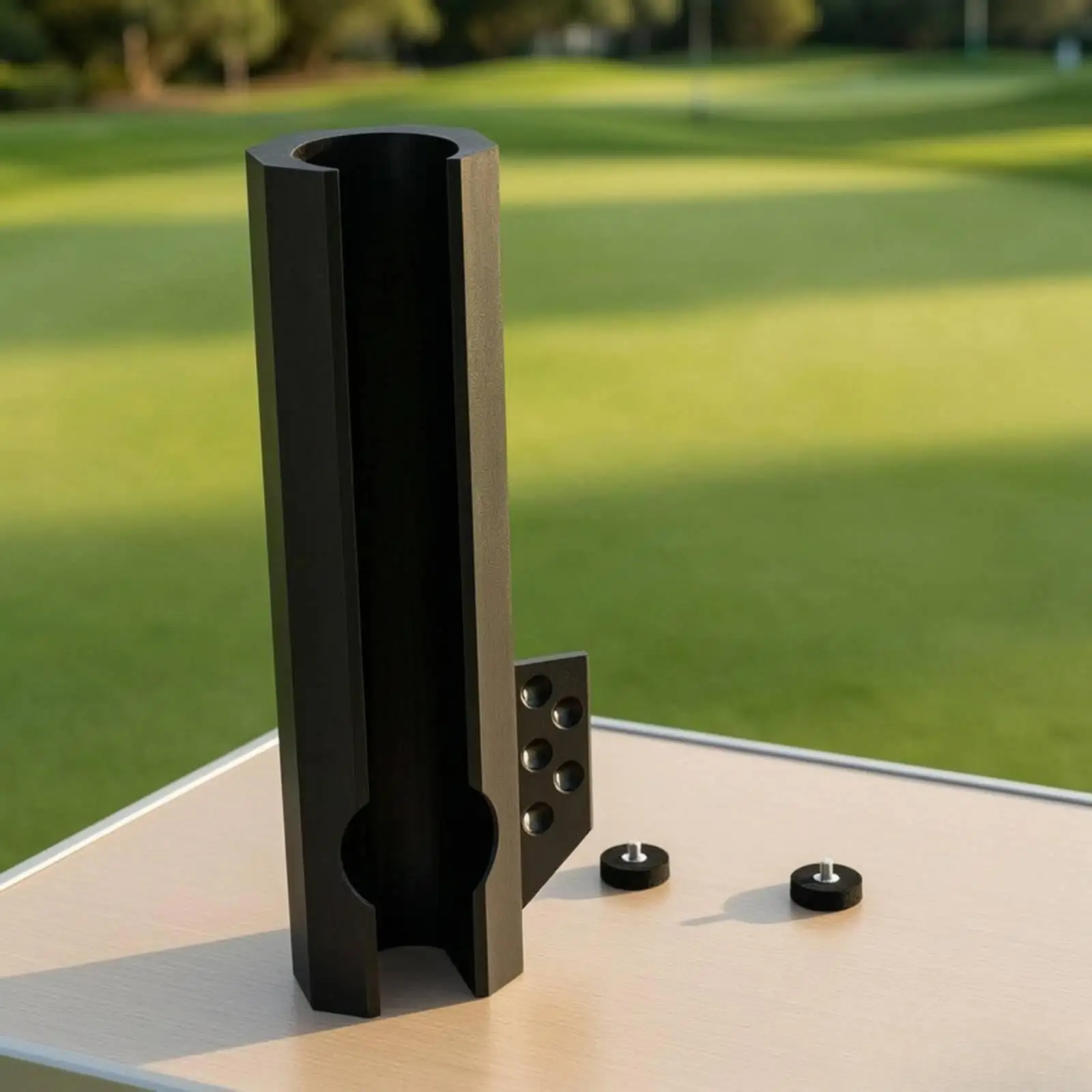 Golf Ball Clip Holder for Cart with Magnetic Mount 5 Ball Channel Tee Slots Golf Gear Organizer