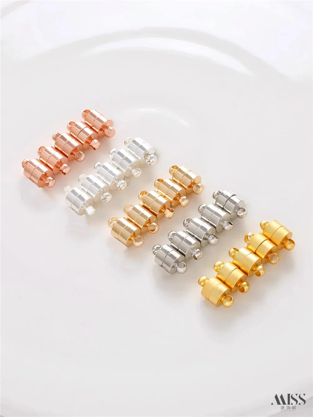 

Магнитная пряжка из 14-каратного золота и серебра 18 карат, браслет «сделай сам», ожерелье, аксессуары для закрытия соединения