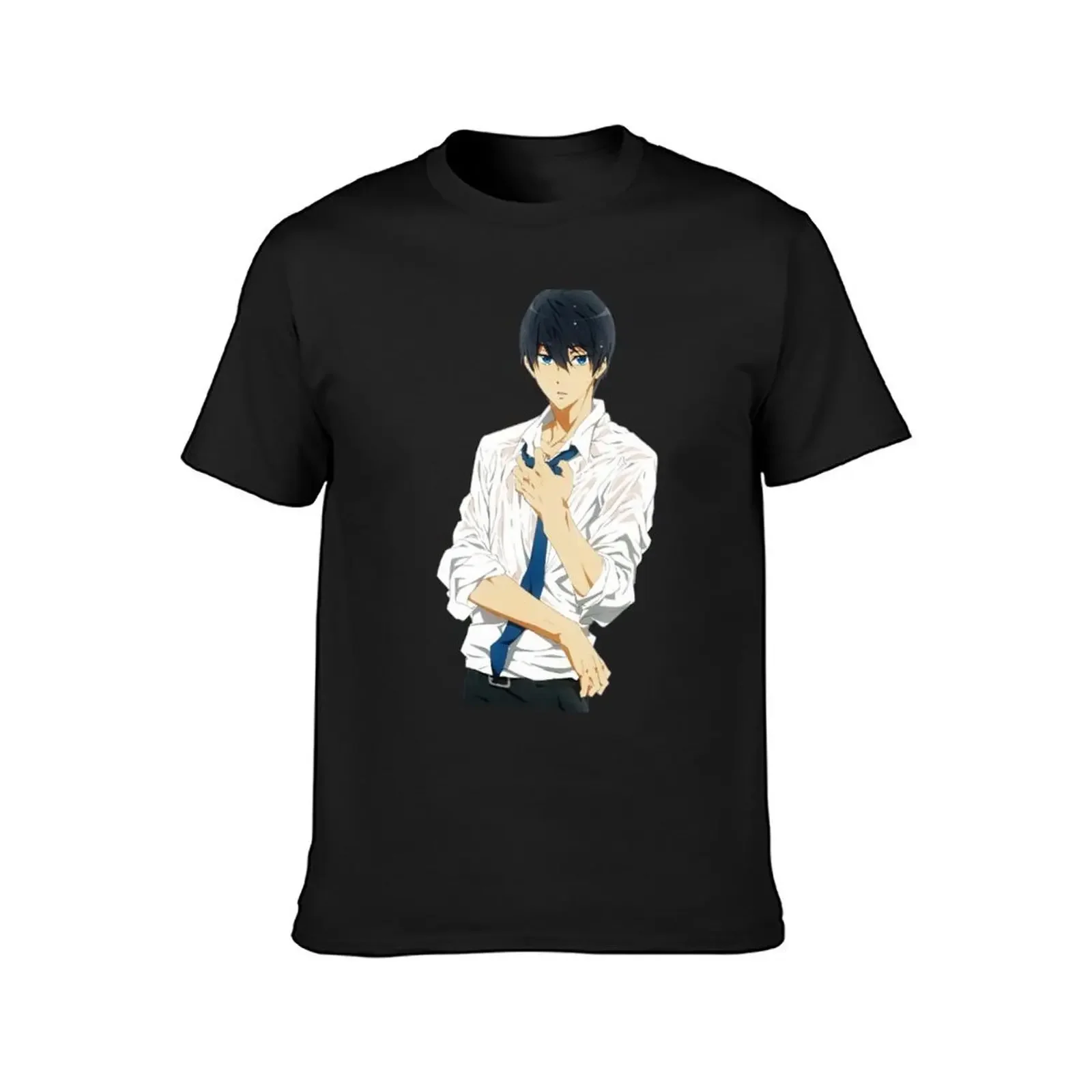 Haruka Nanase (Free! Iwatobi Swim Club) T-Shirt vintage anime shirt blue archive designer shirts t shirt for men