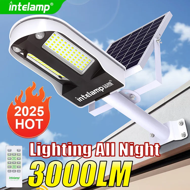 

2025 3000LM High Power Solar Led Light Outdoor Powerful Outdoor Motion Sensor Solar Lamp Waterproof Garden Wall Yard Street Lamp