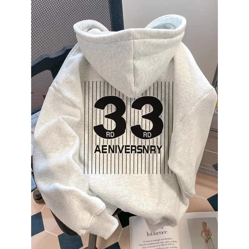 

Loose Fit Men's Hoodie Sweatirt American Sle Stripe Print Digital Design Polyester Fabric Warmth Autumn Winter Streetwear