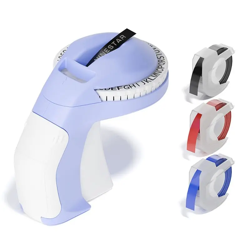 

AC88-Машина для изготовления тисненых этикеток в стиле ретро с лентами, расходная бумага, 3 рулона, старая этикетировочная машина для тиснения этикеток