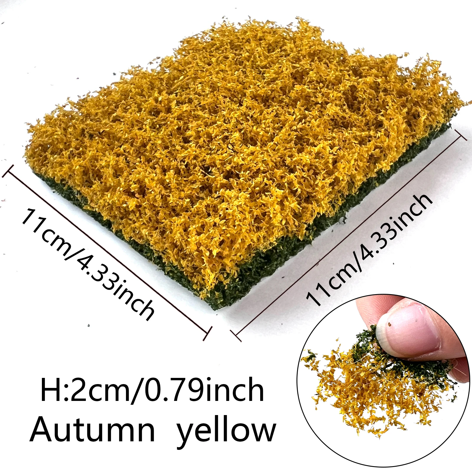 Height 20mm Hand-Tearable Miniature Bushes – Realistic Shrubs for DIY Scenery, Railway Layouts, Wargames & Dioramas (1 Box)