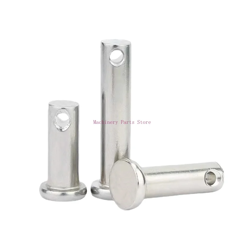 Pin Shaft Stainless Steel with Hole Positioning B-type Pin Shaft Cylindrical Flat Head Pin