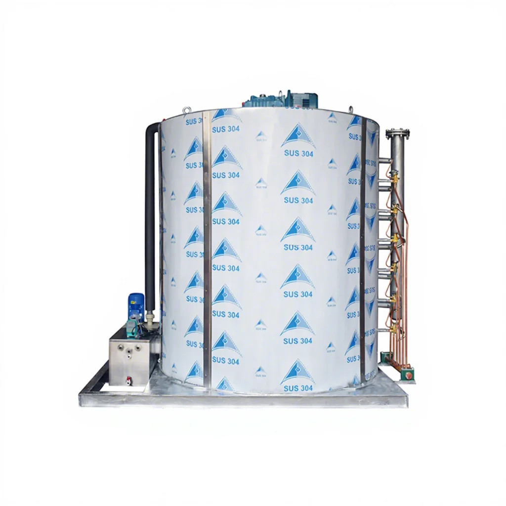 Factory Price High Quality Freon Flake Ice Machine Evaporator Ice Drum 1t 2t 3t 5t 10t 20t 25t 30 Ton 12 Months Warranty