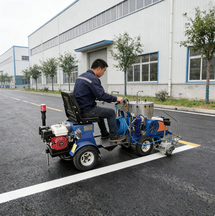 Cold Paint Road Painting Machine High Efficiency Cold Spray Applicator for Reflective Road Markings with Glass Beads