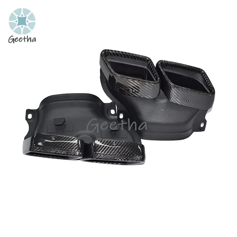 

For Exhaust Tip for 14-18 Mercedes Benz C-Class W205 Carbon Fiber Exhaust Muffler Tip C200 C260 C300 C63S Exhaust Pipe