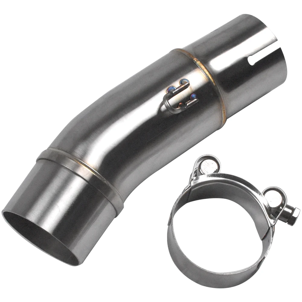 

Exhaust Mid Link Pipe For Kawasaki Z400 Ninja 400 500 2018-2025 Stainless Steel 51mm 2inch