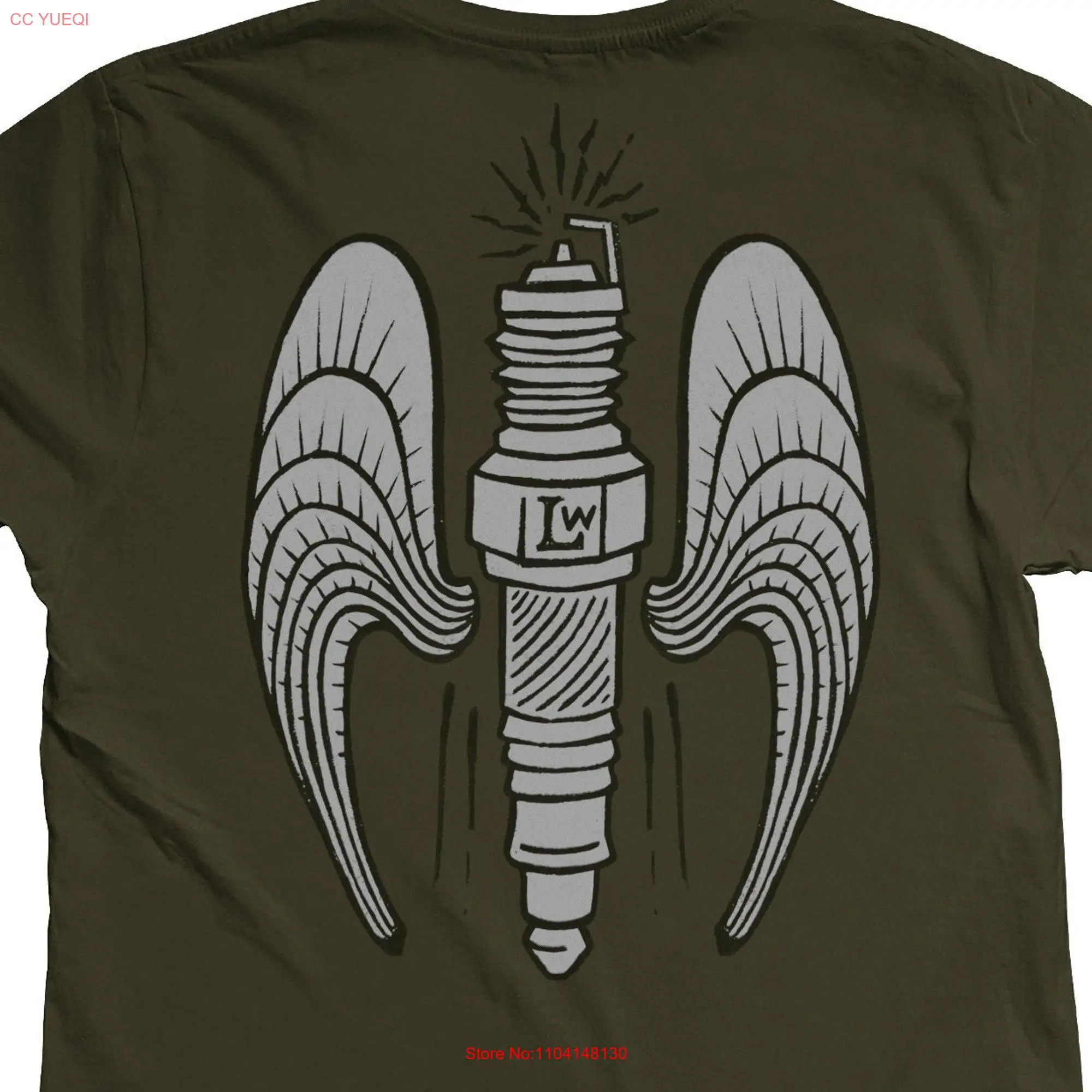 Motorcycle T Shirt SPLUG WINGS Men's Funny Mechanic Hourly Rate Spark Plug Mechanics Idea long or short sleeves