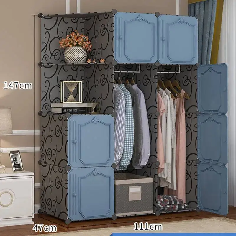 خزانة تخزين خزانة الملابس المنظم أقسام غرفة النوم خزانة الرف بسيط الشمال الساعات الصغيرة Armario الأثاث العصري #3