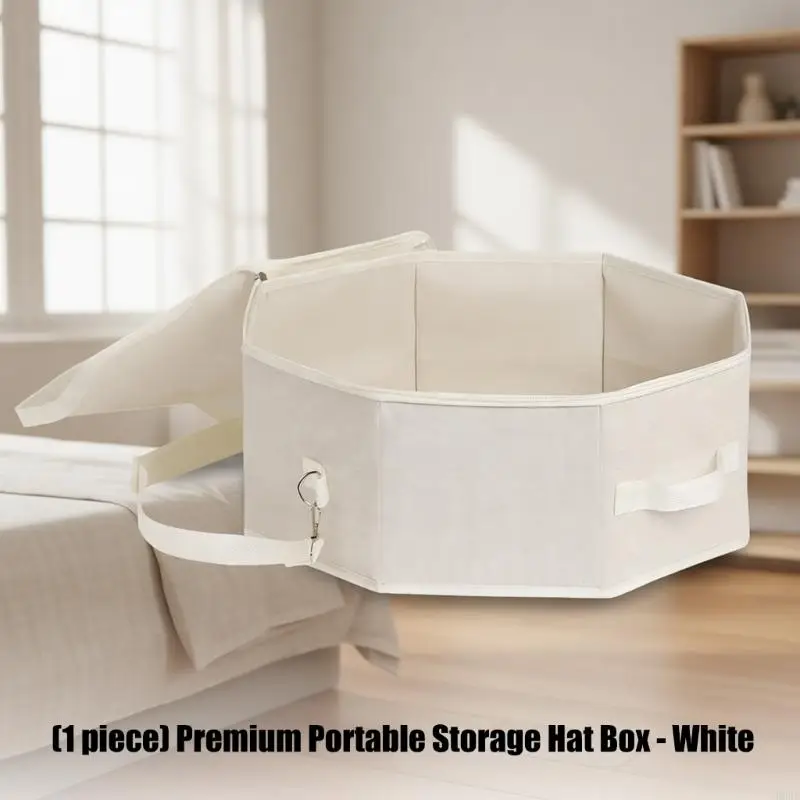 

Durable Fabric Hat Storage Box For Baseball Hats Featuring Modifiable Design And Dust Feature B03E