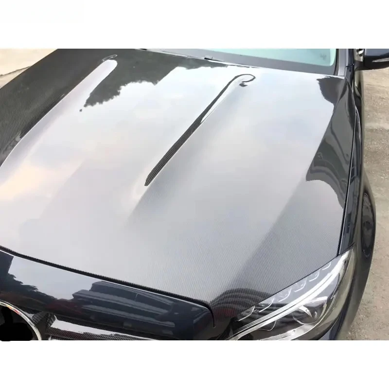 

Top quality W205 C63 style Single side Carbon fiber engine hood car bonnet for W205 C300 2015