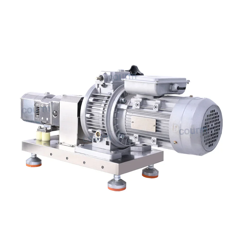 COURM Single Sanitary Screw Pump with SS Rotor and Rubber Stator for Tomato Sauce Transfer Pump