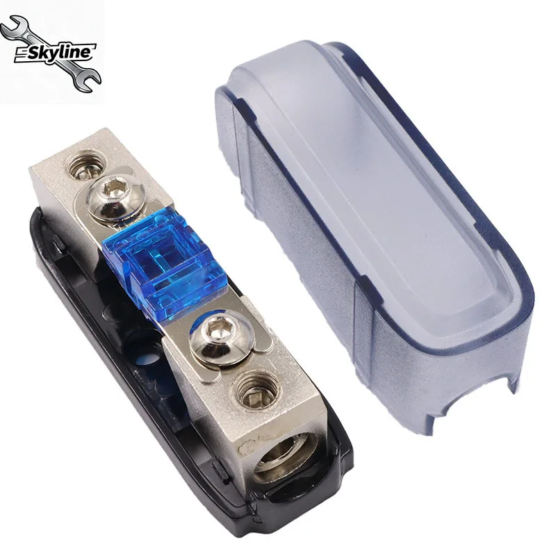 Car Audio Fuse Holder 30A 40A 60A 80A 100A 150A Power Distribution Box for Stereo Amp Wiring Single Way Fuse Block