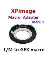 XPimage Leica M lens to Fuji GFX Macro adapter ring is applicable to L/M-GFX 50S2 100S 50S50R. XPimage Macro adapter M-GFadapter