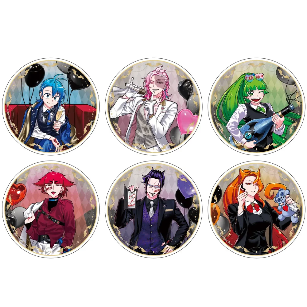 Anime Welcome to Demon School! Iruma-kun Asmodeus Alice Suzuki Iruma Badge 58MM Acrylic Stand Keychain Backpack Decoration