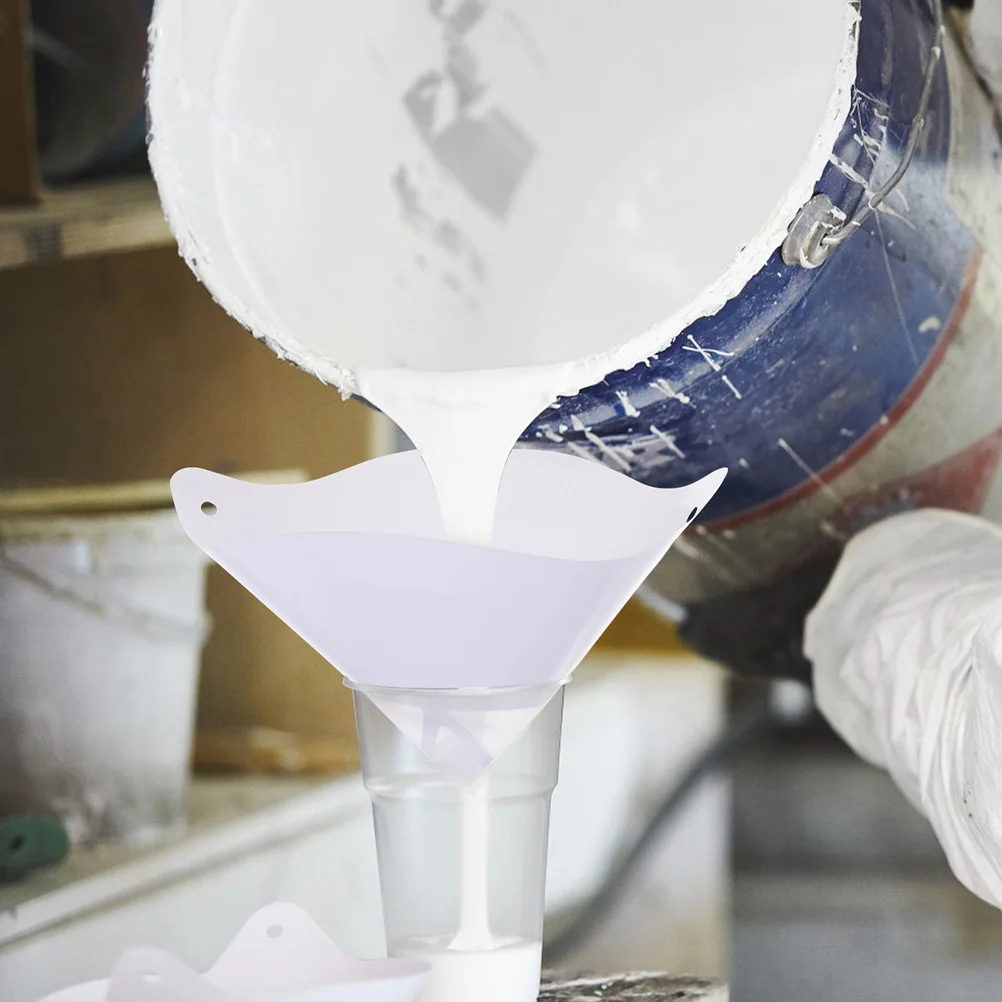 

10pcs 300-Mesh Paper Funnel Disposable Paper Cone Strainers Oil Coating Filtering Automotive Primers Funnel For Oil Change Mesh