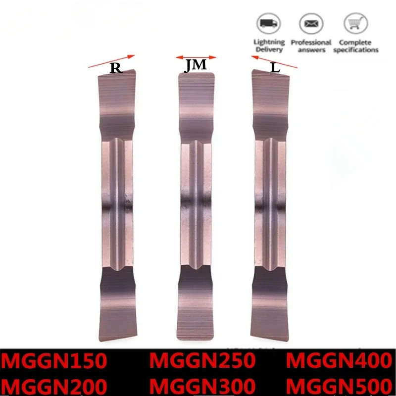 Nieuwe MGGN150 MGGN200 MGGN250 MGGN300 MGGN400 MGGN500 R L JM WP030 Carbide Wisselplaten Slot Groeven Blade CNC Draaibank Cutter Tool