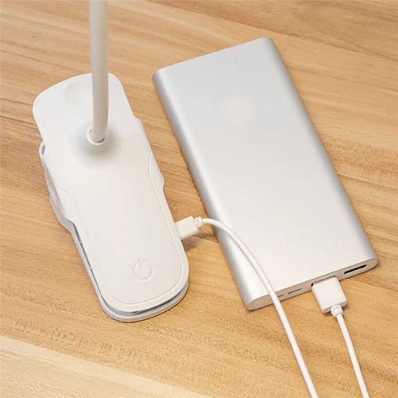 AB13-3-Level Dimming LED Book Light, Clip On Reading Lamp Flexible Gooseneck-Eye-Friendly Night Light For Beds& Desks