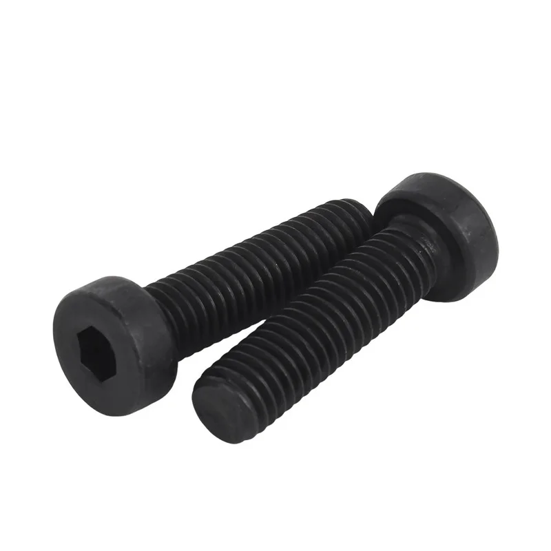 50Pcs M6x14/18mm Black 304 Stainless Steel Hex Hexagon Socket Thin Low Short Profile Head Allen Cap Screw