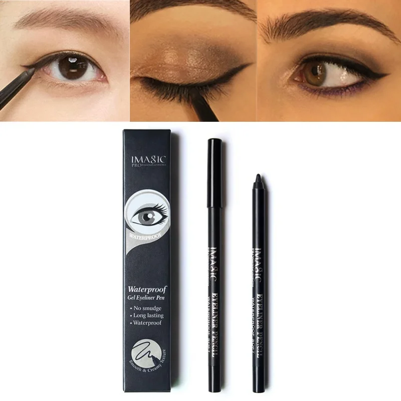 Zwarte Eyeliner Pen Langdurige Waterdichte Pen Cosmetische Eyeliner Potlood Snel Drogen Gladde Make-Up Schoonheid Matte Make-Up Tools