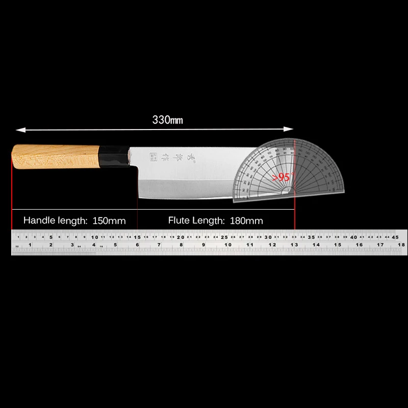 Usuba Knife Single-Edge Blade Slicing Nakiri Chef Cleaver Sashimi Professional Kitchen Knife For Cutting Fish Meat Cooking Tools